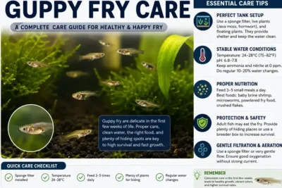 Guppy fry care 