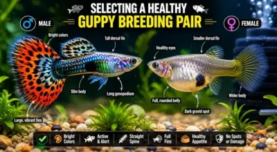 guppy breeding pair