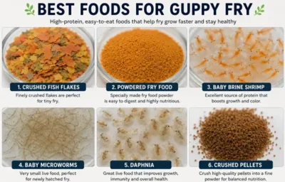guppy fry food 