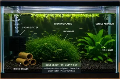 guppy fry tank setup 