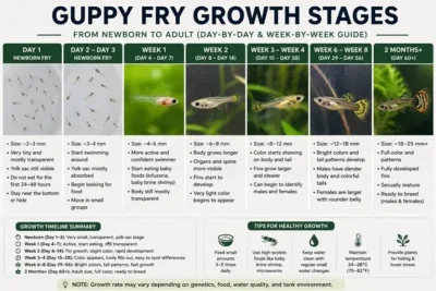guppy growth stages