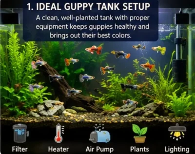guppy tank setup