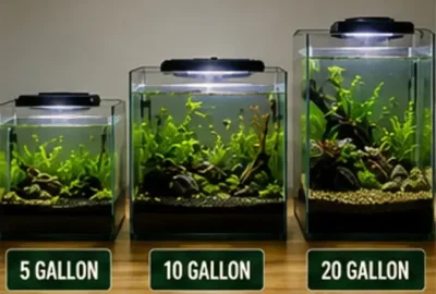 guppy tank size