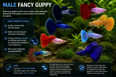 Male fancy Guppies