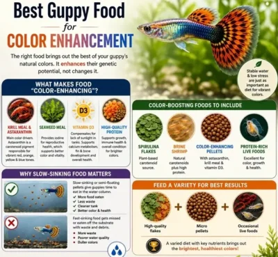 best guppy food for color enhancement