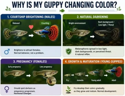 guppy changing color reasons 