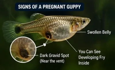 signs of a pregnant guppy
