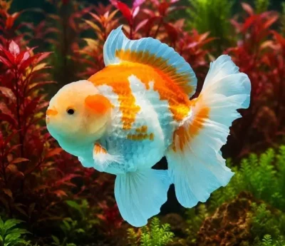 Red and White Thailand Oranda