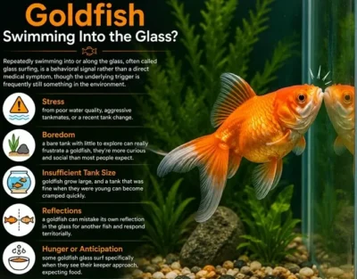 Why Is My Goldfish Swimming Into the Glass 