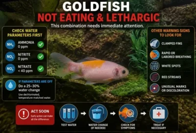 goldfish not eating and lethargic