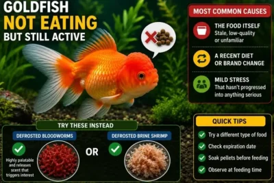 goldfish not eating but active