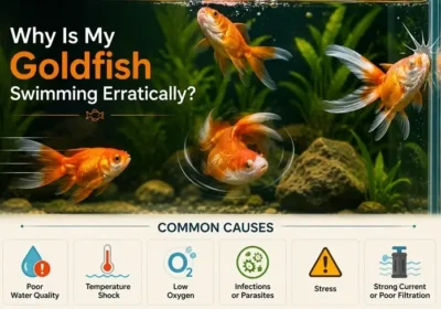 goldfish swimming erratically 