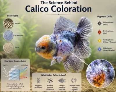 science behind calico oranda coloration