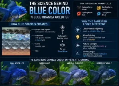 the science behind blue color in oranda