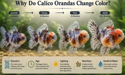 why do calico oranda change colors