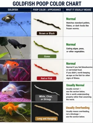 Goldfish poop chart