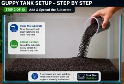 Guppy Tank setup step 2 