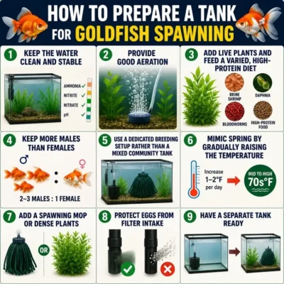 How to Prepare a Tank for Goldfish Spawning