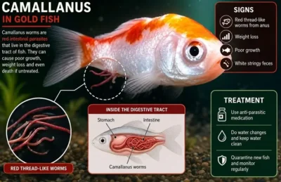 camallanus worms in Goldfish 