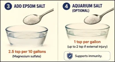 goldfish dropsy treatment steps