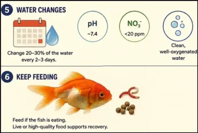 goldfish dropsy treatment steps