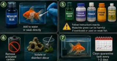 goldfish fungus treatmnet steps image 2