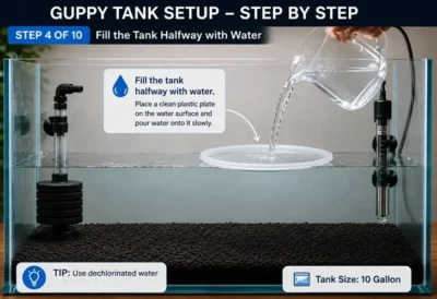 guppy tank setup step 4