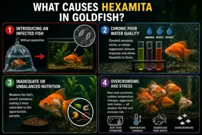 what causes Hexamita in goldfish