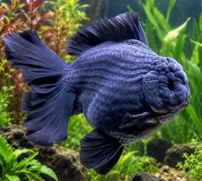 Jumbo Thai Oranda goldfish with massive body and head growth