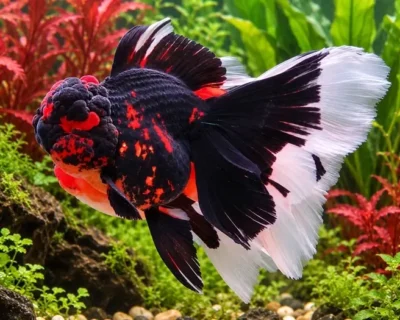 Red and Black Thai Oranda 